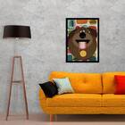 Quadro Dog- Filme The Secret Life Os Pets 33x24cm - Com Vidro
