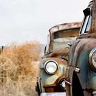 Quadro Dois Carros Uniart Vermelho 45x45cm