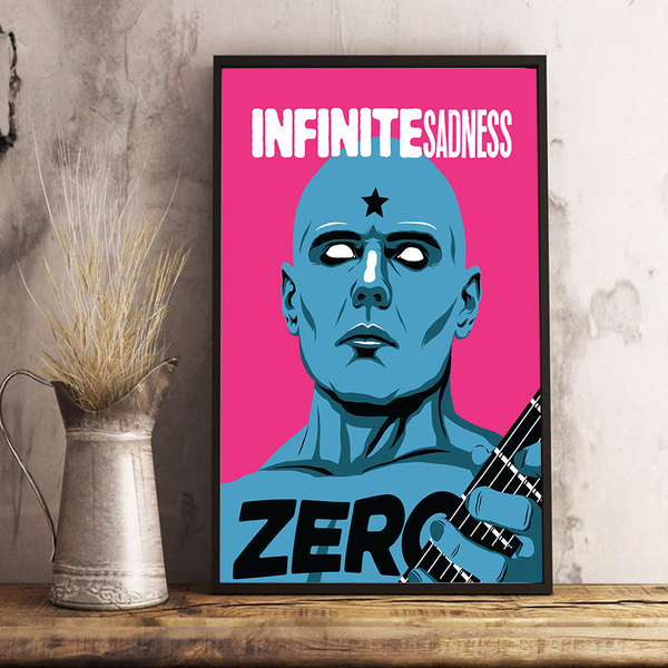 Quadro Doutor Manhattan Geek Guitarrista Rock Música A4