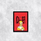 Quadro Duff Beer Homer Simpsons 33x24cm - Com Vidro Moldura:m