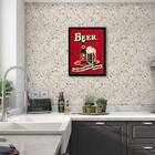 Quadro Duff Beer Temporary Solution 24x18cm - Com Vidro Moldu