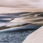 Quadro Dunas Cinza com Vidro 150x100cm Arte Própria