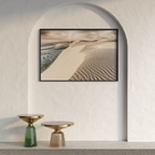 Quadro Dunas Cinza com Vidro 150x100cm Arte Própria