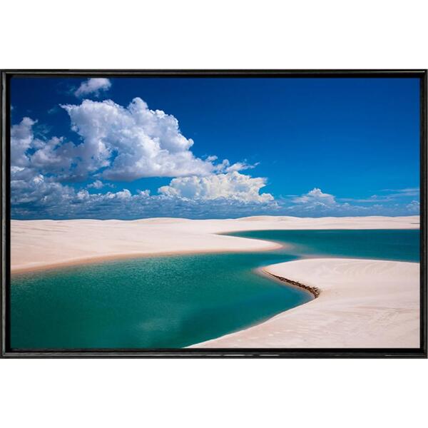 Quadro Dunas E Duas Lagoas 90x60cm - Casa Da Moldura