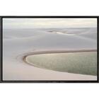 Quadro Dunas E Lagoa Clara 70x50cm - Casa Da Moldura