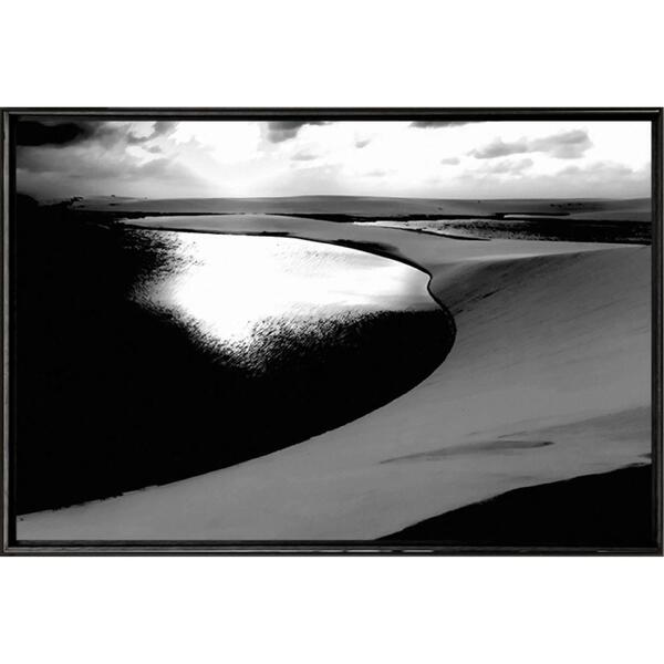 Quadro Dunas E Lagoa Pb 90x60cm - Casa Da Moldura