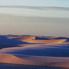 Quadro Dunas Preto com Vidro 140x100cm Arte Própria