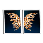 Quadro Dupla Asa De Borboleta -- Br Artes