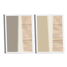 Quadro Dupla Geométrico Ripado -- Br Artes