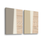 Quadro Dupla Geométrico Ripado -- Br Artes