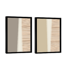 Quadro Dupla Geométrico Ripado -- Br Artes