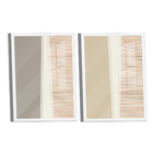 Quadro Dupla Geométrico Ripado -- Br Artes