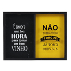 Quadro Duplo Porta Rolhas e Tampinhas 32x42cm Inspire