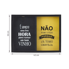 Quadro Duplo Porta Rolhas e Tampinhas 32x42cm Inspire