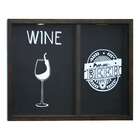 Quadro Duplo Wine/beer Betume 30x40cm