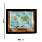 Quadro E Cofre Mapa Do Mundo C03 - D'rossi