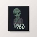 Quadro E.t I Believe In You 24x18cm - Com Vidro Moldura:madei