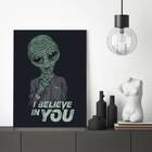 Quadro E.t I Believe In You 45x34cm - Com Vidro Moldura:madei