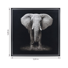 Quadro Elefante Cinza 120x120cm