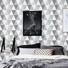 Quadro Elefante Com Estrelas 45x34cm - Com Vidro Moldura:made