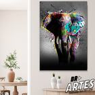 Quadro Elefante Grafite -- Br Artes