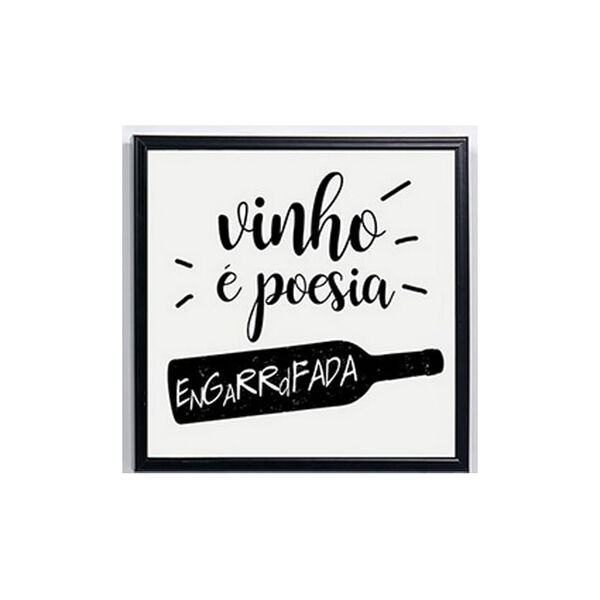 Quadro Em Mdf Vinho E Poesia 30 X 30 X 2 5 Cm Qd768c Leroy Merlin