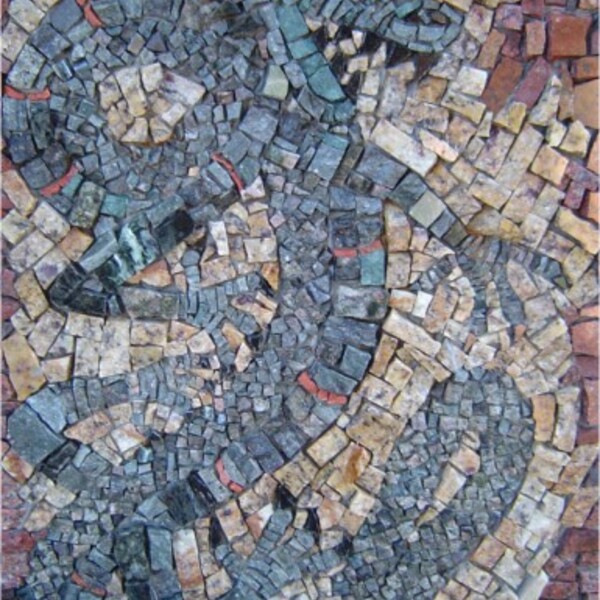 Quadro Em Mosaico Dragão Verde Ii 60x90cm