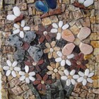 Quadro Em Mosaico Fiori E Farfalle I 40x50cm