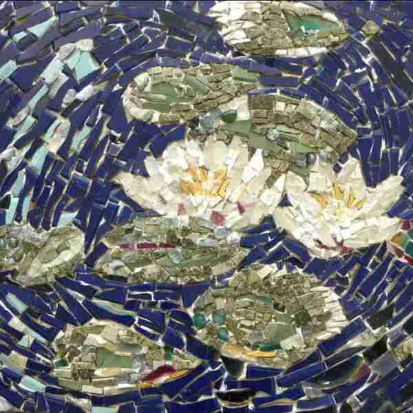 Quadro Em Mosaico Nenúfares De Monet 60x80cm