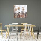 Quadro Em Tela 100x100cm Floral Decore Pronto