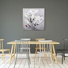 Quadro Em Tela 100x100cm Floral Decore Pronto