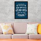 Quadro Encontre O Que Ama, Faça Para Sempre 24x18cm Moldura:m