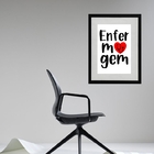 Quadro Enfermagem - 60x48cm Moldura:madeira Preta