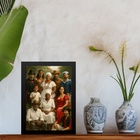 Quadro Entidades Da Umbanda Juntas 33x24cm Moldura Branca