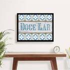 Quadro Envelhecido - Doce Lar 45x34cm - Com Vidro Moldura:mad