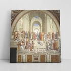 Quadro Escola De Atenas Rafael Sanzio Canvas 100x100cm