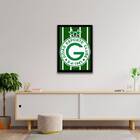 Quadro Escudo Goiás Ec 33x24cm - Com Vidro Moldura:madeira Br