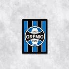 Quadro Escudo Grêmio 45x34cm - Com Vidro Moldura:madeira Bran