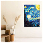 Quadro Estilo Canvas Releitura Noite Estrelada