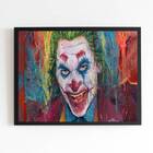 Quadro Estilo Pintura Coringa 33x24cm - Com Vidro Moldura:mad