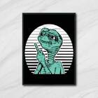 Quadro Et Mostrando O Dedo 24x18cm - Com Vidro Moldura:madeir