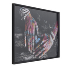 Quadro Etnico Rosa com Vidro 80x120cm Arte Própria