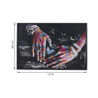 Quadro Etnico Rosa com Vidro 80x120cm Arte Própria