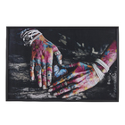 Quadro Etnico Rosa com Vidro 80x120cm Arte Própria