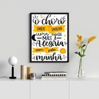 Quadro Evangélico O Choro Pode Durar Uma noite 33x24cm - Com