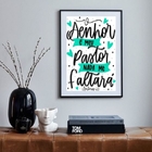 Quadro Evangélico O Senhor É O Meu Pastor - 60x48cm Moldura:m