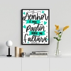 Quadro Evangélico O Senhor É O Meu pastor 45x34cm Moldura:mad