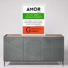 Quadro Evangélico Remédio Amor 33x24cm Moldura Preta