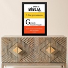 Quadro Evangélico Remédio Bíblia 24x18cm - Com Vidro Moldura