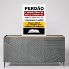 Quadro Evangélico Remédio Perdão 33x24cm - Com Vidro Moldura